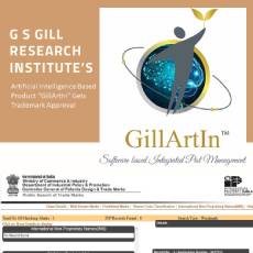 G S Gill Research Institute’s artificial intelligence based product “GillArtIn gets trademark approval.